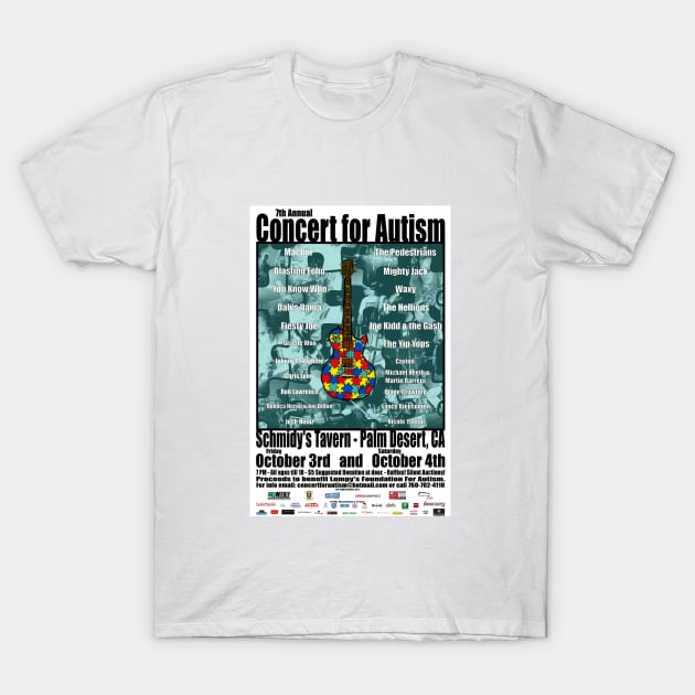 7th Annual Concert for Autism flyer tshirt 2014 T-Shirt by ConcertforAutism